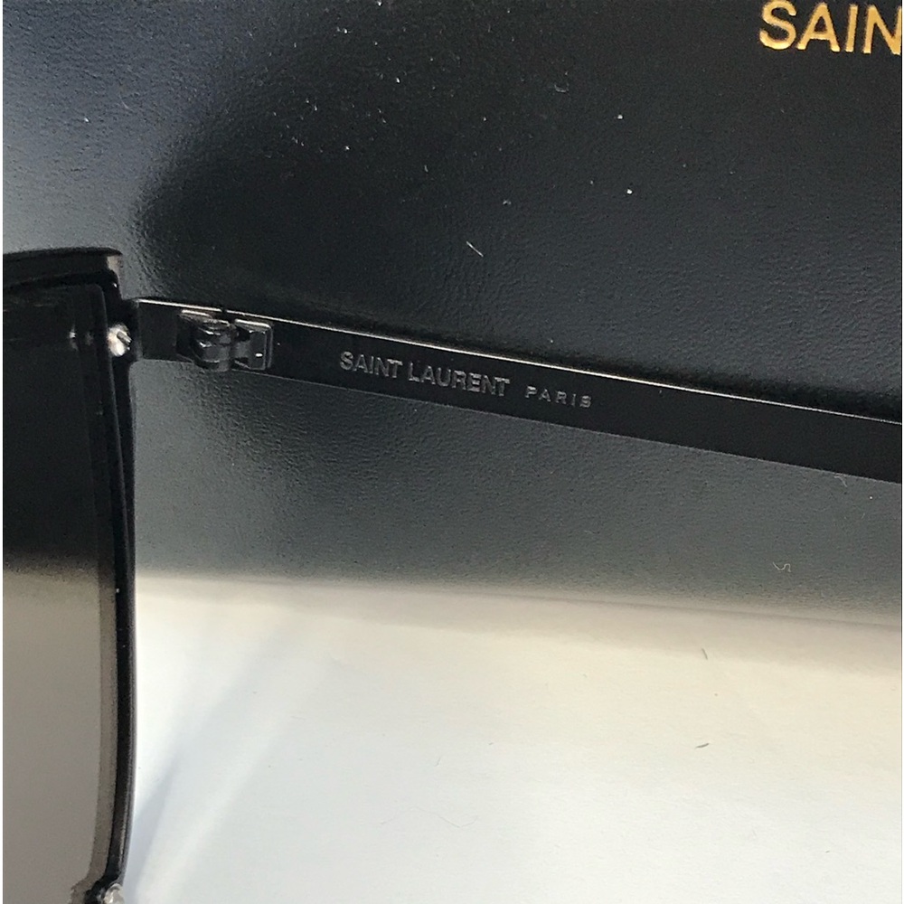 💯 - New Authentic Saint Laurent New Wave SL 1-B MASK Sunglasses Black - … - Picture 16 of 16